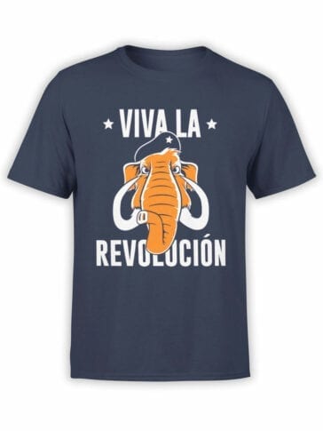 0881 Elephant Shirt Viva la Revolucion Front