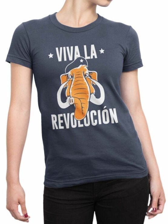 0881 Elephant Shirt Viva la Revolucion Front Woman