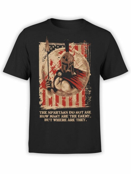 0884 Patriotic Shirts USA Spartans Front