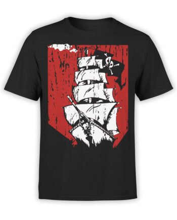 0889 Pirate Shirt Ship Front
