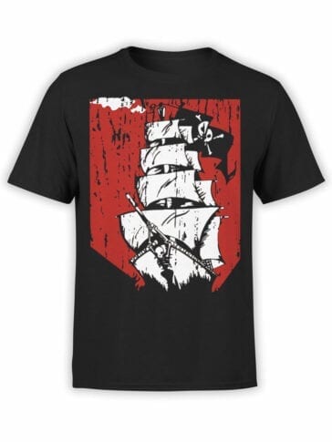 0889 Pirate Shirt Ship Front
