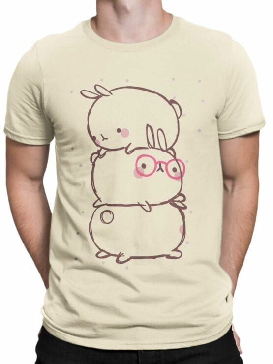 0914 Cute T Shirt Rabbits Front Man