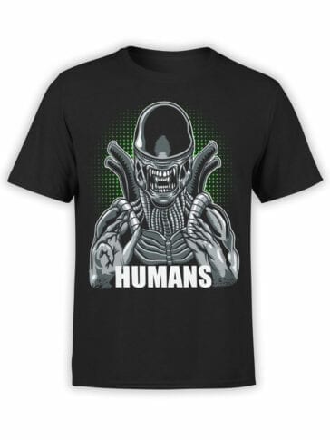 0928 Aliens T Shirt Humans Front