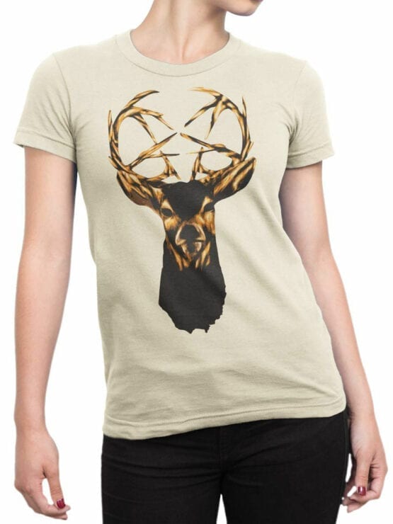 0939 Cool Shirt Deer Front Woman