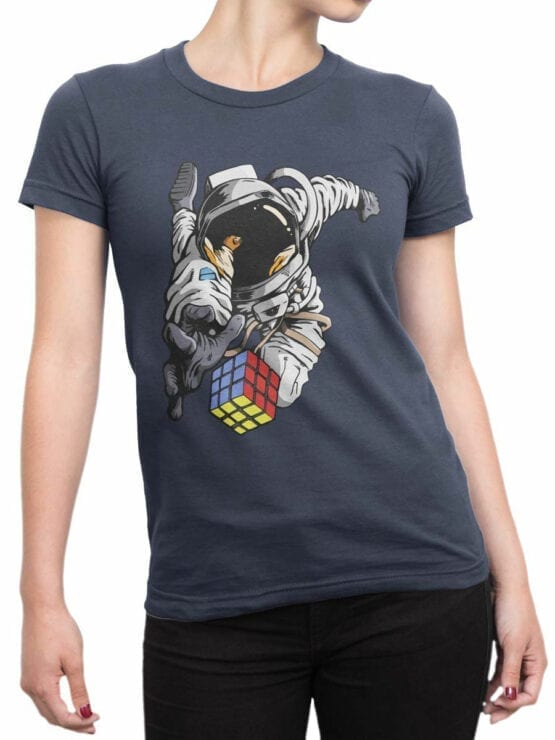0940 NASA Shirt Cosmocube Front Woman