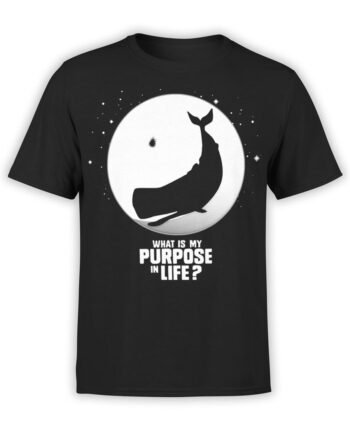 0941 The Hitchhikers Guide to the Galaxy Shirt Purpose Front