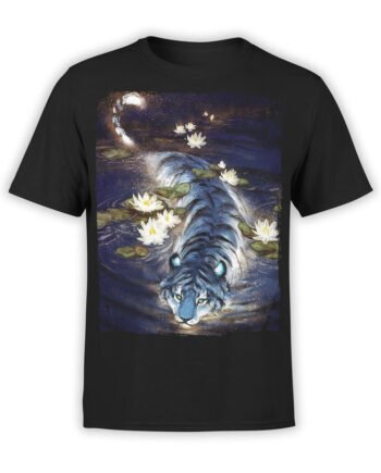 0943 Cool T Shirt Tiger Front