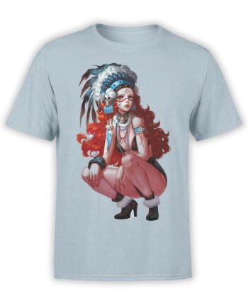 0944 Cool Shirts Art Indian Girl Front