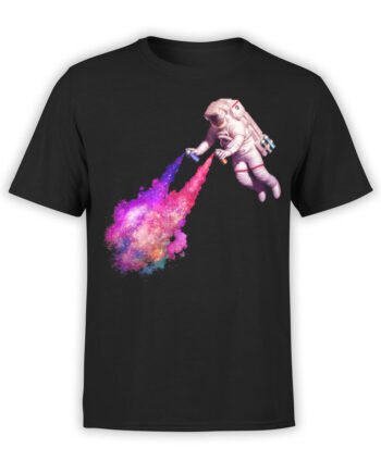 0950 Astronaut Shirt Space Graffiti Front