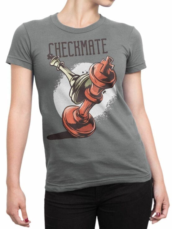 0952 Cool T Shirt Checkmate Front Woman