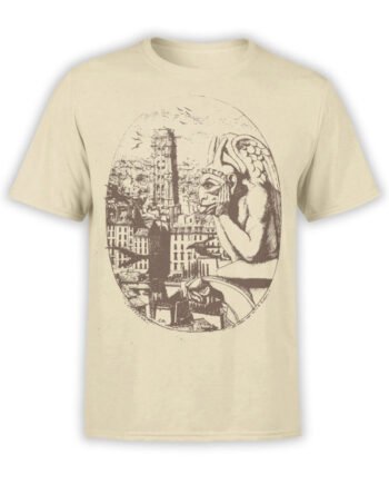 0961 Notre Dame de Paris T Shirt Gargoyle Front