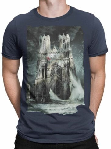 Notre Dame T-Shirts. "Flood" Unisex T-Shirt. 100% Cotton.