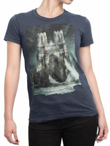 Notre Dame T-Shirts. "Flood" Unisex T-Shirt. 100% Cotton.