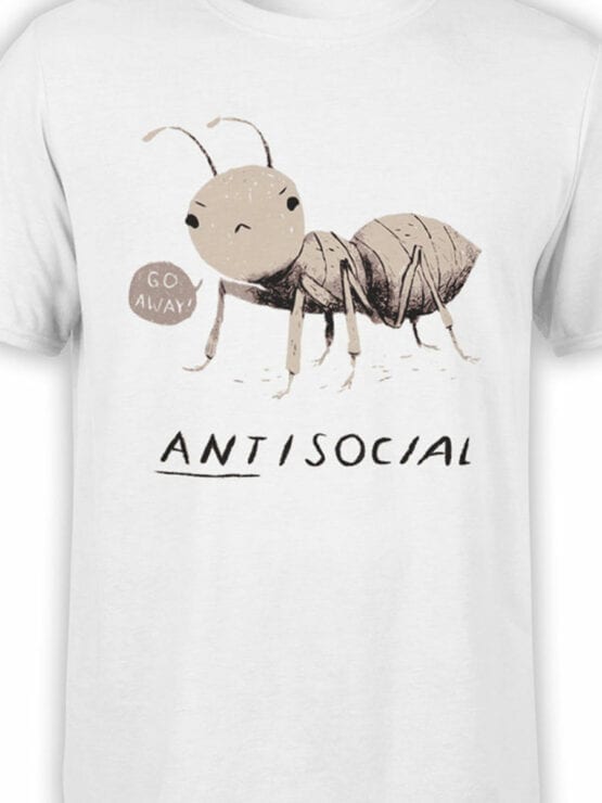 0969 Funny Shirts ANTisocial Front Color