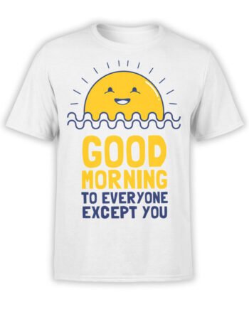 0974 Funny T Shirts Good Morning Front