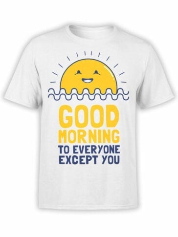 0974 Funny T Shirts Good Morning Front