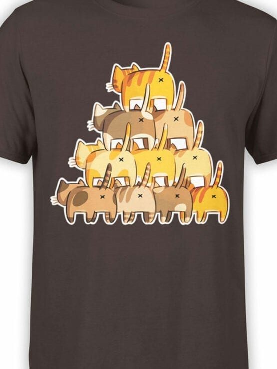 0983 Cat Shirts Butt Pyramid Front Color