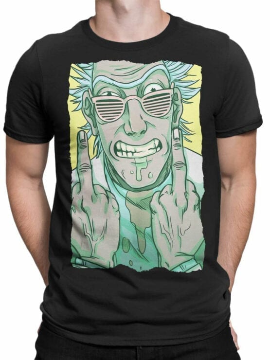 1002 Rick and Morty T Shirt FckYou Front Man