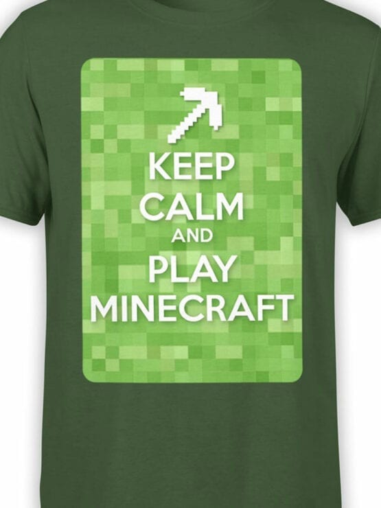 1008 Minecraft T Shirt Calm Front Color