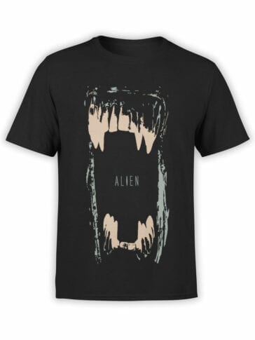 1011 Aliens T Shirt Maw Front
