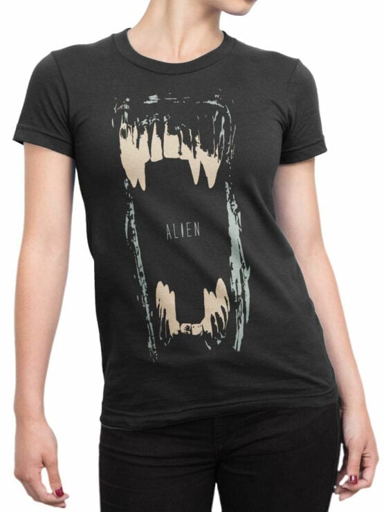 1011 Aliens T Shirt Maw Front Woman