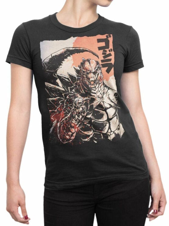 1014 Godzilla T Shirt You Front Woman