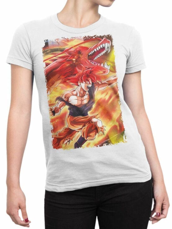 1040 Dragon Ball T Shirt Dragon Front Woman