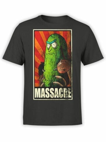 1042 Rick and Morty T Shirt Pickle Rick Front