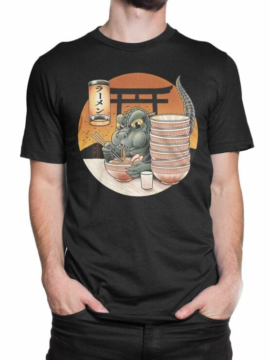 1044 Godzilla T Shirt Cute Front Man 2