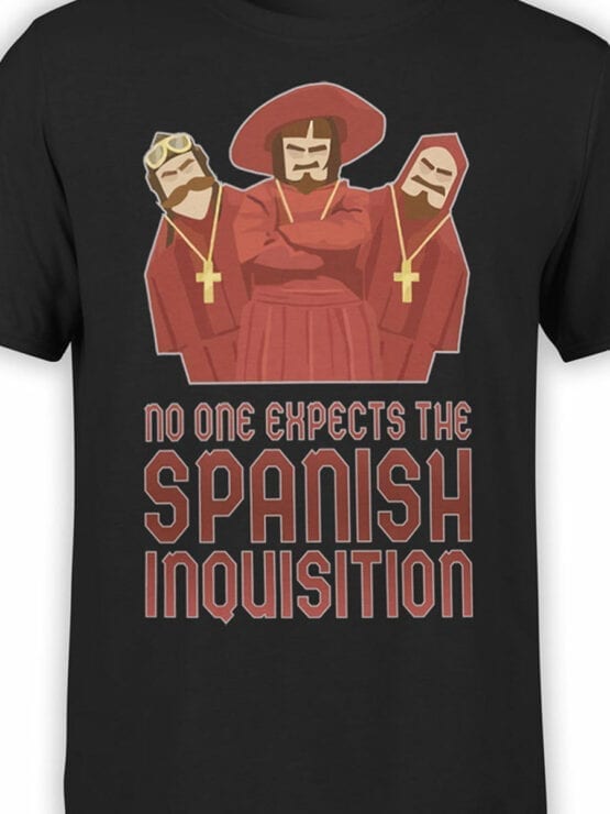 1049 Monty Python T Shirt Spanish Inquisition Front Color