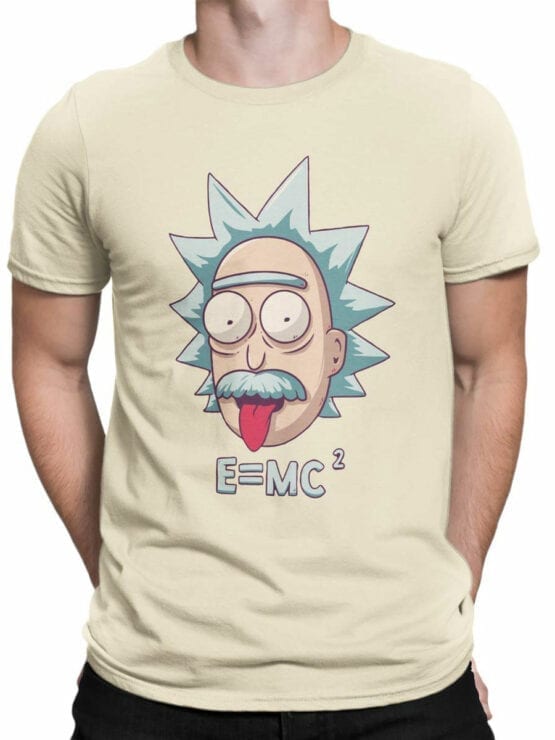 1052 Rick and Morty T Shirt Rick Einstein Front Man