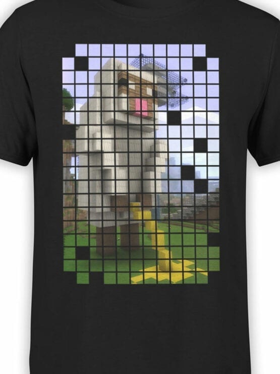 1068 Minecraft T Shirt Piss Front Color