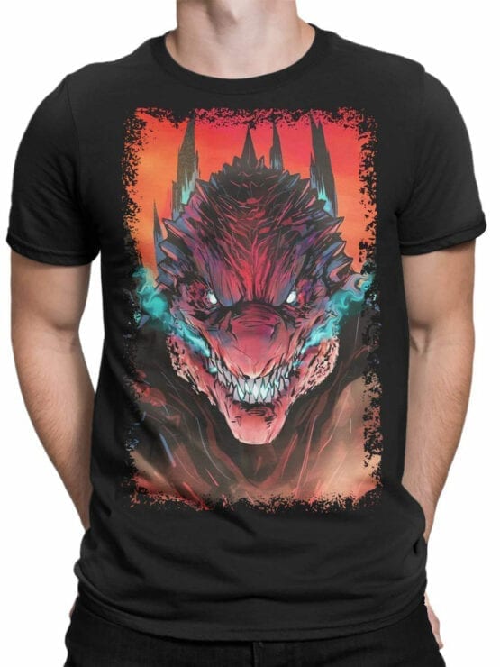 1074 Godzilla T Shirt Rage Front Man