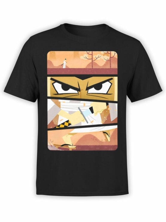 1076 Samurai Jack T Shirt Frames Front