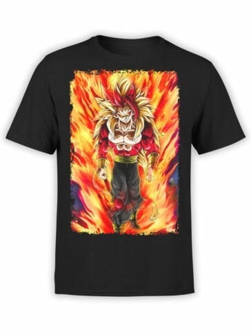 1080 Dragon Ball T Shirt Fire Front