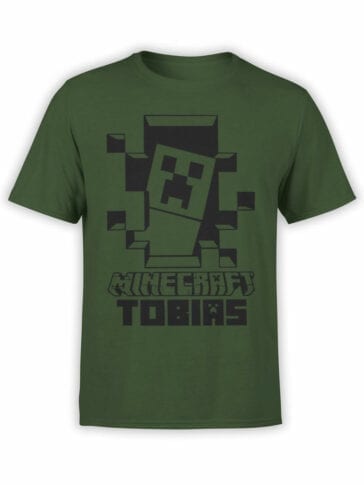 1088 Minecraft T Shirt Tobias Front