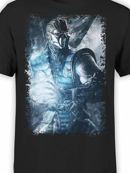 1095 Mortal Kombat T Shirt Sub Zero Front Color