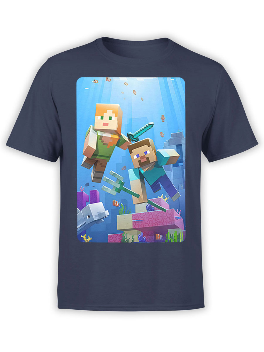 helling metgezel Dekbed ⭐ Minecraft T-Shirt | UnderWater | Awesome Game Shirts #1