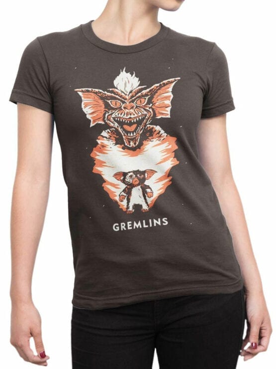 1103 Gremlins T Shirt Spirit Front Woman