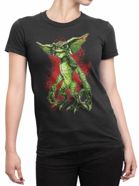 1105 Gremlins T Shirt Hey Front Woman