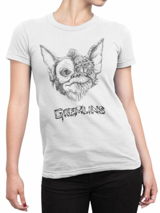 1109 Gremlins T Shirt Dualism Front Woman