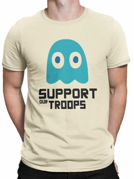 1112 Pac Man T Shirt Support Front Man