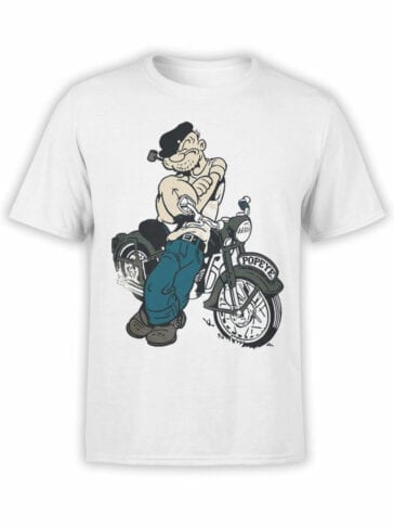 1142 Popeye T Shirt Bike Front