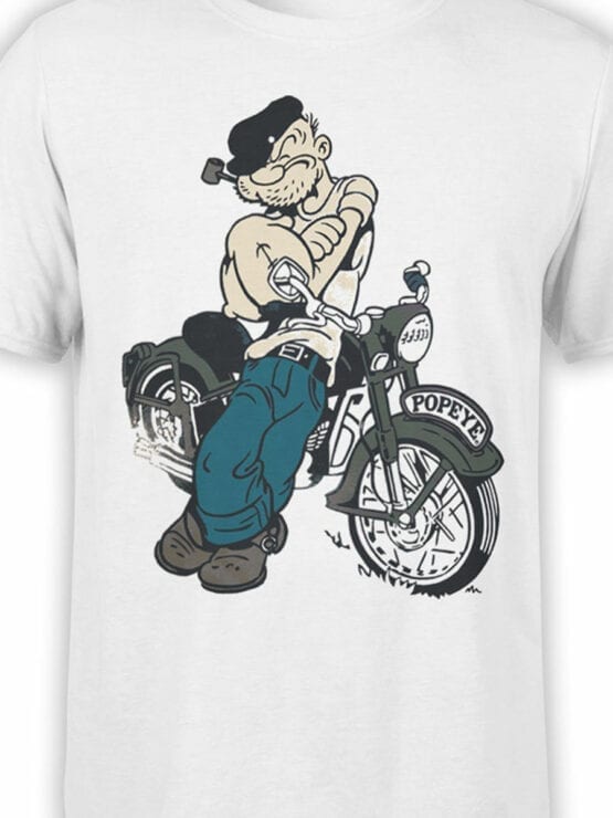 1142 Popeye T Shirt Bike Front Color