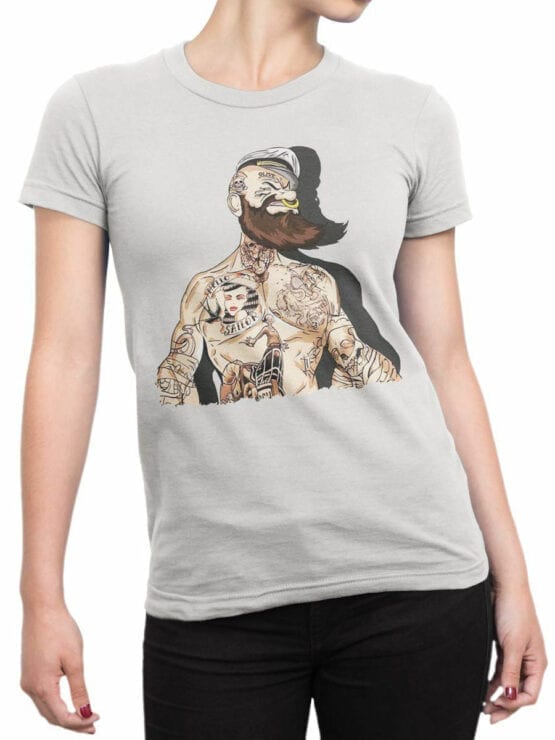 1144 Popeye T Shirt Cool Front Woman
