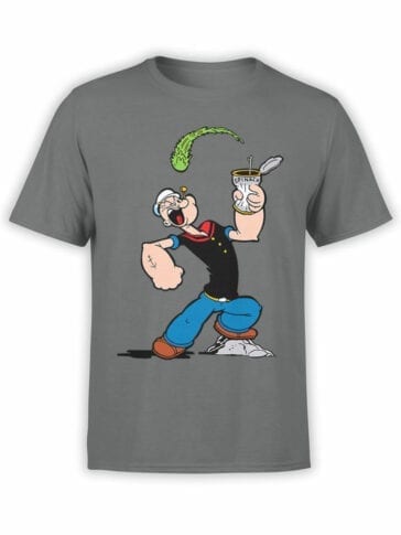 1148 Popeye T Shirt Spinach Front