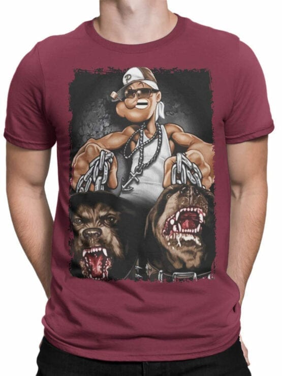 1149 Popeye T Shirt Gangsta Front Man
