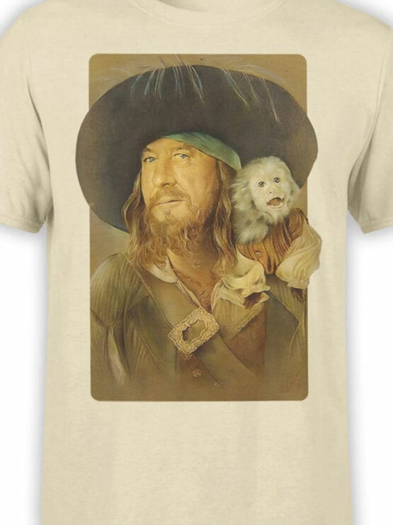 1151 Pirates of the Caribbean T Shirt Hector Barbossa Front Color