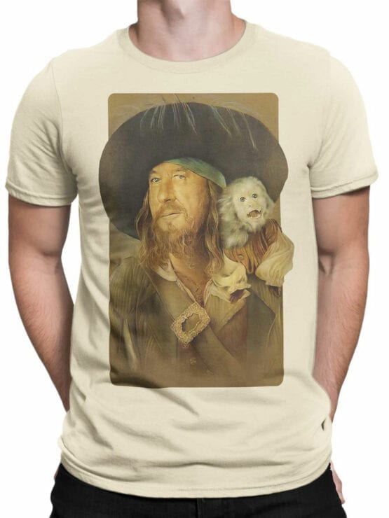 1151 Pirates of the Caribbean T Shirt Hector Barbossa Front Man