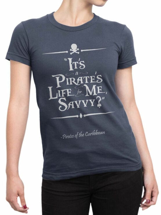 1153 Pirates of the Caribbean T Shirt Savvy Front Woman